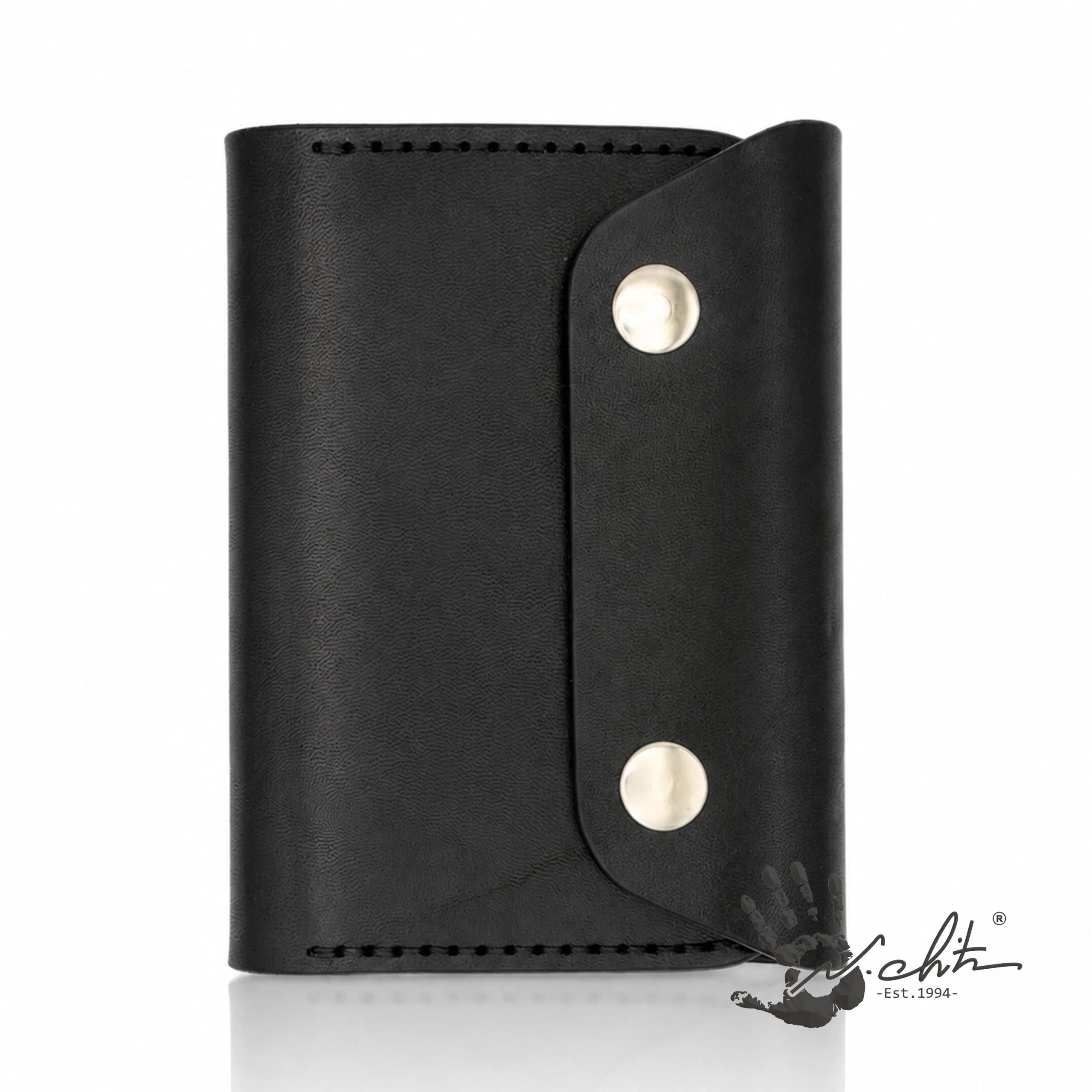 PORTOFEL COMPACT CU DOUA CAPSE DIN PIELE NATURALA - imagine 9