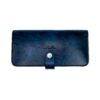PORTOFEL BIFOLD BLUE NAVY DIN PIELE NATURALA