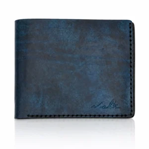 PORTOFEL DIN PIELE NATURALA – BLUE NAVY
